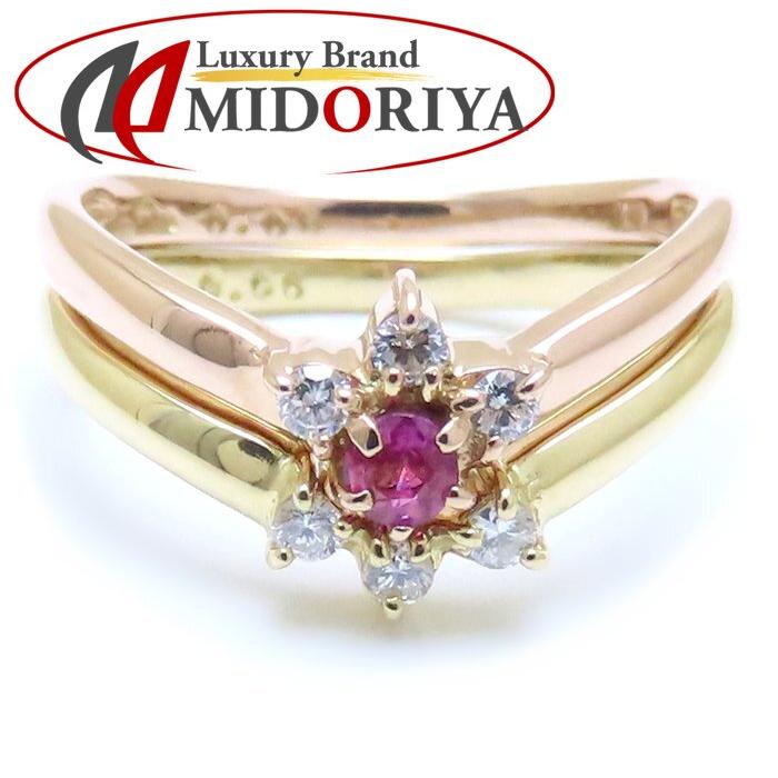 STAR JEWELRY スタージュエリー リング 2本セット ルビー ダイヤモンド 