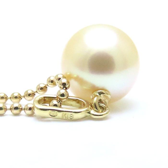 MIKIMOTO（ミキモト） パール ネックレス 真珠8.1ミリ K18YG イエロー