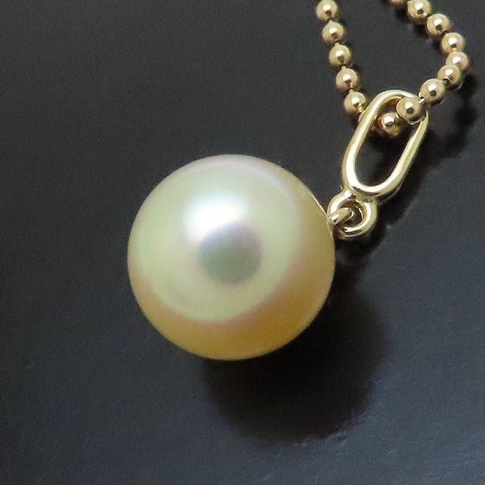 MIKIMOTO（ミキモト） パール ネックレス 真珠8.1ミリ K18YG イエロー