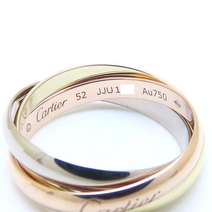 Cartier（カルティエ） トリニティ リング 指輪 #52 12号 3連 K18