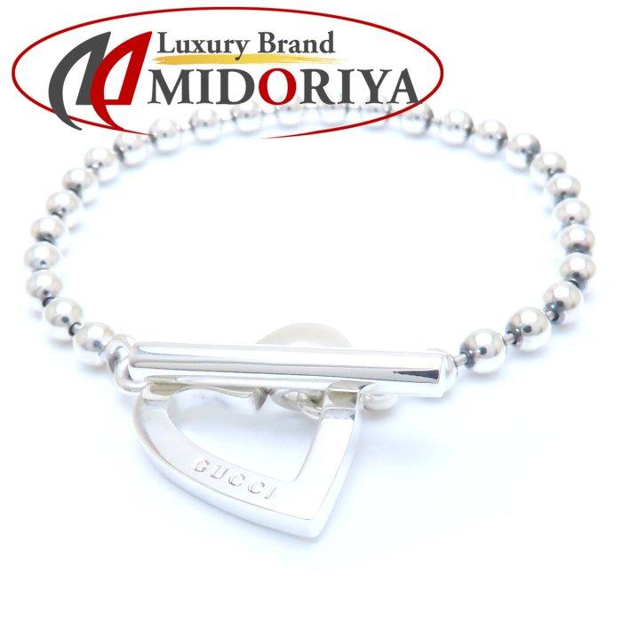 GUCCI グッチ ハート ボールチェーン ブレスレット シルバー 925