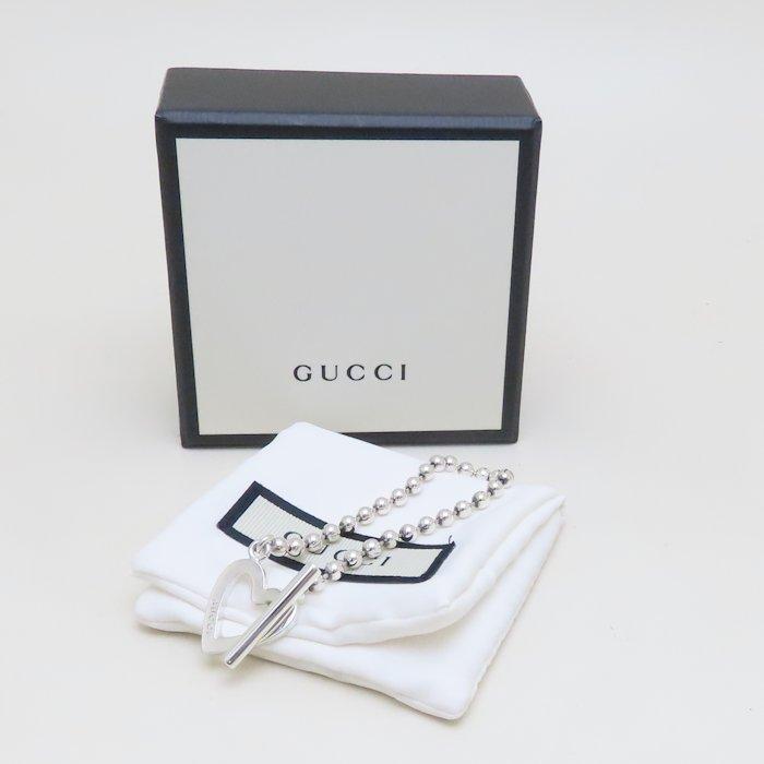 GUCCI（グッチ） ハート ボールチェーン ブレスレット シルバー925
