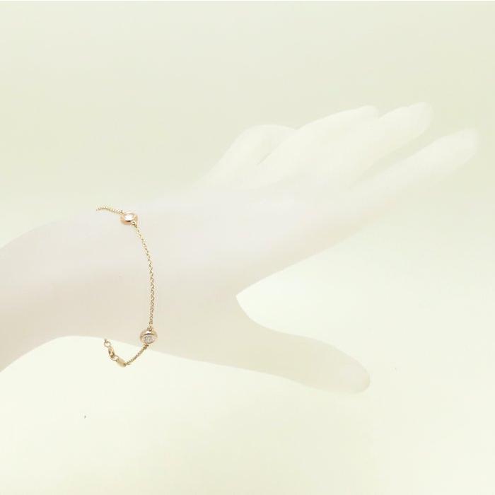 ティファニー　バイザヤードブレスレット　3Pダイヤ　プラチナ TIFFANY&Co. ティファニー バイザヤード ブレスレット 3P