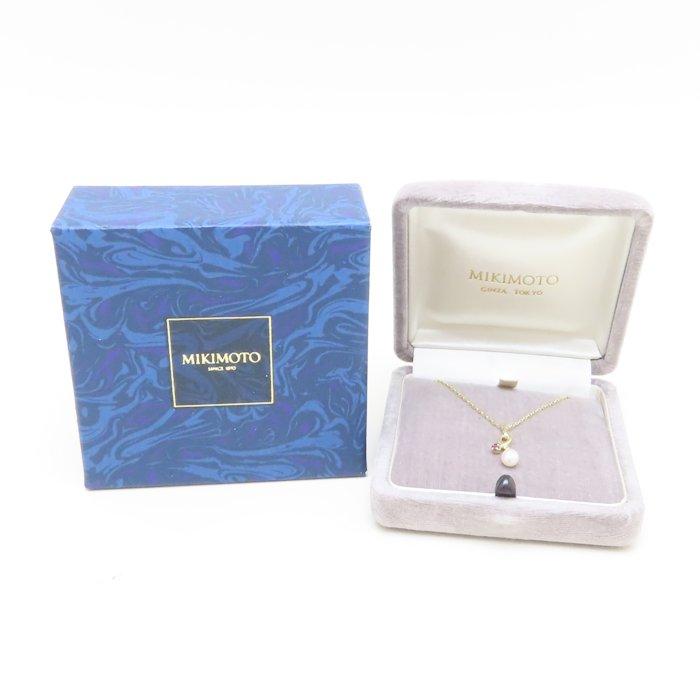 MIKIMOTO（ミキモト） パール ネックレス 真珠5ミリ ルビー K18YG
