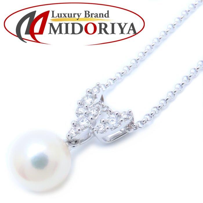 TASAKI 田崎真珠 パール ネックレス 真珠8.5ミリ ダイヤモンド0.17ct