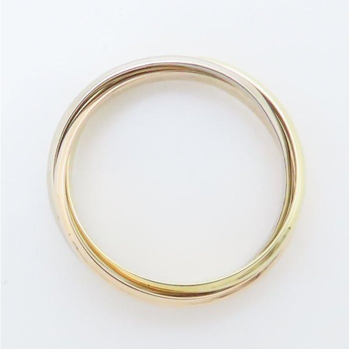 4℃ ヨンドシー 3連 リング 指輪 12号 K18スリーカラーゴールド/293799  