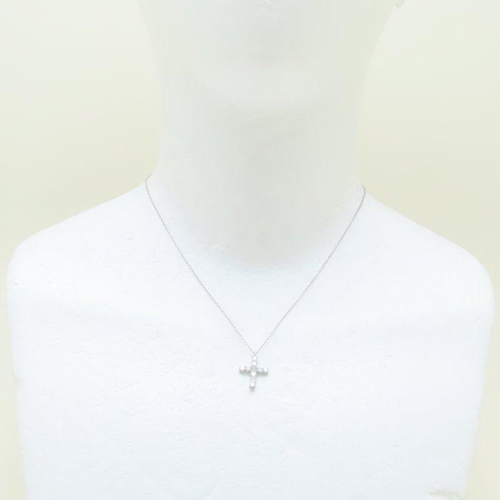 VENDOME ヴァンドーム ダイヤモンド クロス ネックレス ダイヤモンド0.50ct Pt900プラチナxPt850プラチナ /293816【中古】