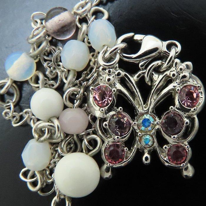 ANNA SUI アナスイ バタフライ ネックレス ラインストーン 蝶