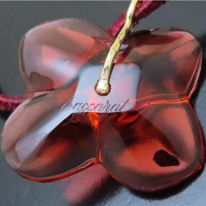 バカラ（Baccarat） クリスタル フラワー ペンダント ネックレス