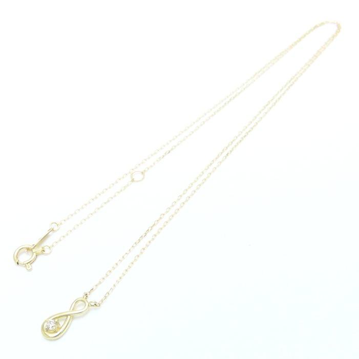 新品！Vendome Aoyama ロングダイヤモンドネックレスイエローゴールド VENDOME AOYAMA（ヴァンドーム青山） インフィニティ ダイヤモンド