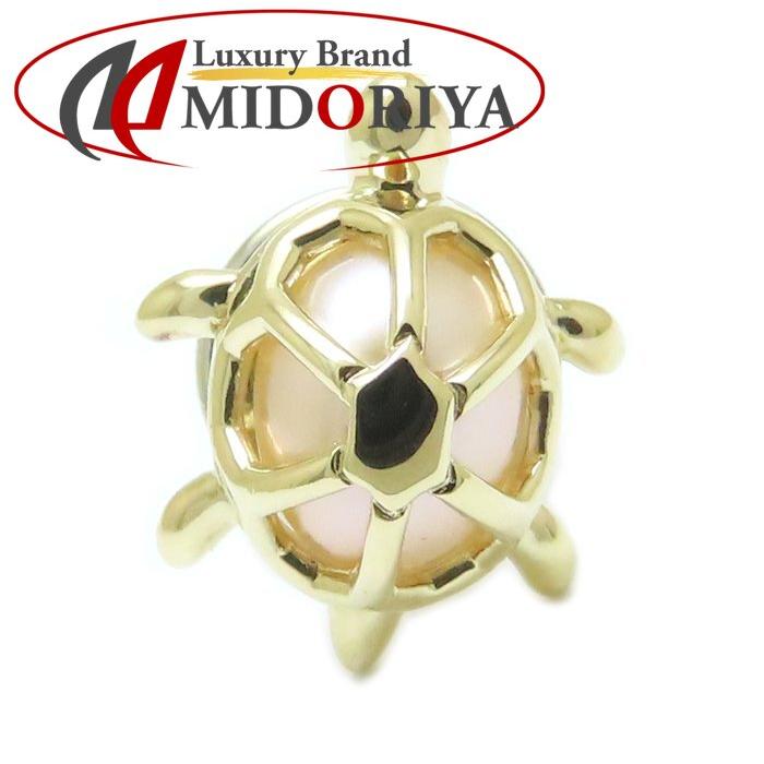 MIKIMOTO（ミキモト） ピンブローチ カメモチーフ パール 真珠 K18YG