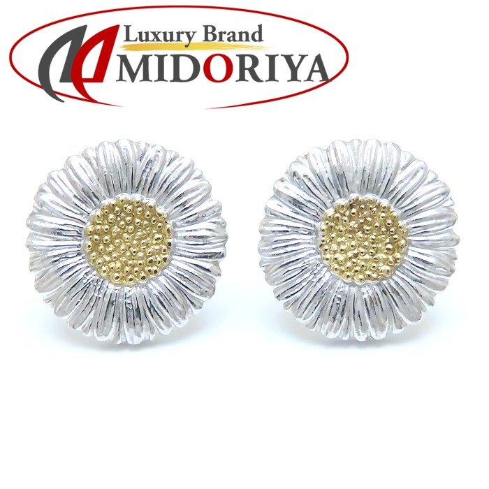 ブチェラッティ　花形シルバーメタルピアス ブチェラッティ 花形シルバーメタルピアス