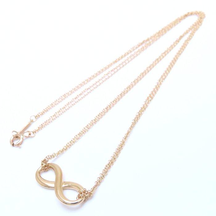 セール　Tiffany ティファニー　インフィニティ　ペンダント　ローズゴールド Tiffany & Co 18k Rose Gold Infinity Station Necklace 18” | eBay
