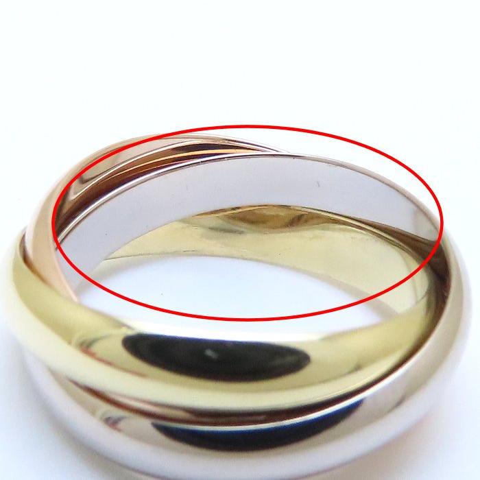 Cartier（カルティエ） トリニティ リング 指輪 #53 12.5号 3連