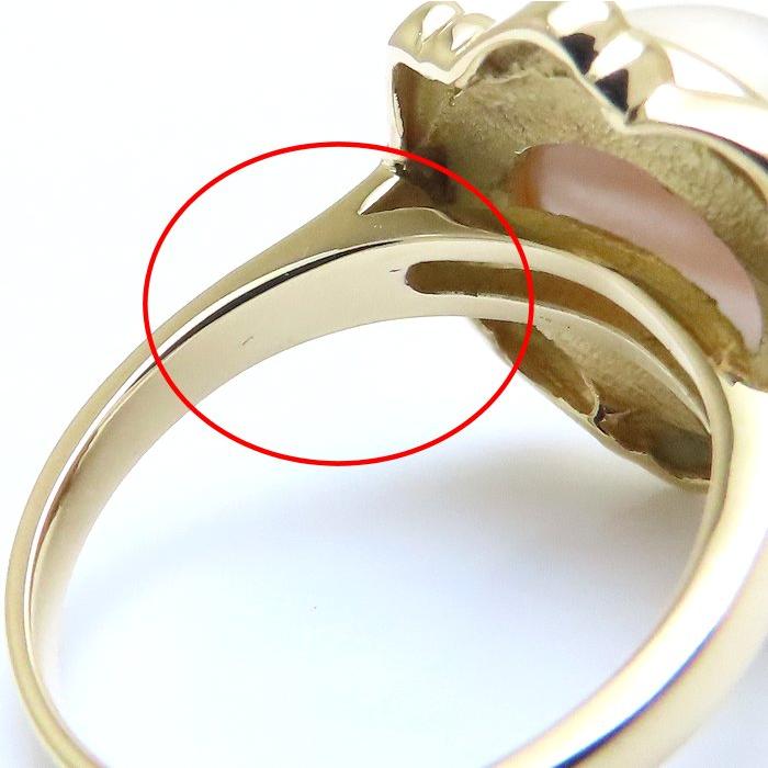 TASAKI マベパールリングK18金13号新品仕上げ