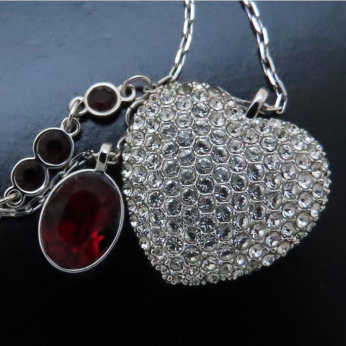 SWAROVSKI（スワロフスキー） Duo Heart Medium ペンダント ネックレス