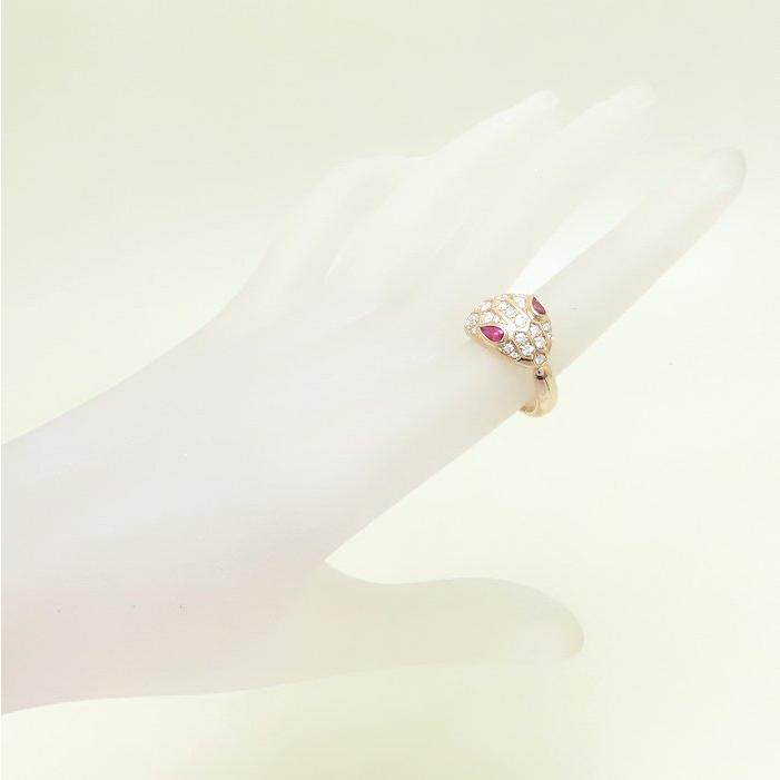 BVLGARI（ブルガリ） セルペンティ リング 指輪 ピンクトルマリン