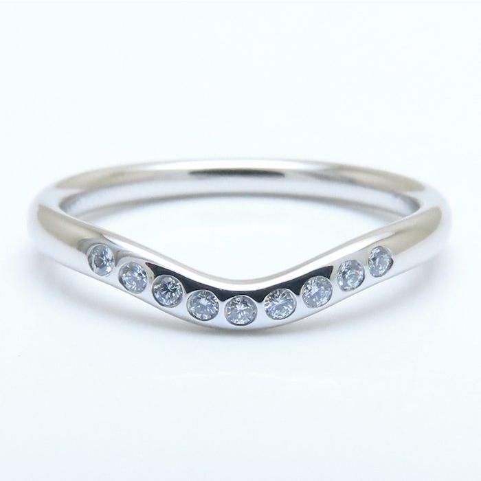 TIFFANY&Co.（ティファニー） カーブドバンド リング ダイヤモンド9石