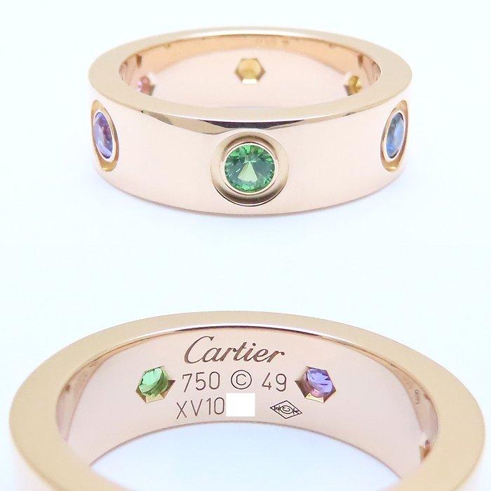 Cartier CARTIER カルティエ ラブ リング 指輪 マルチストーン6