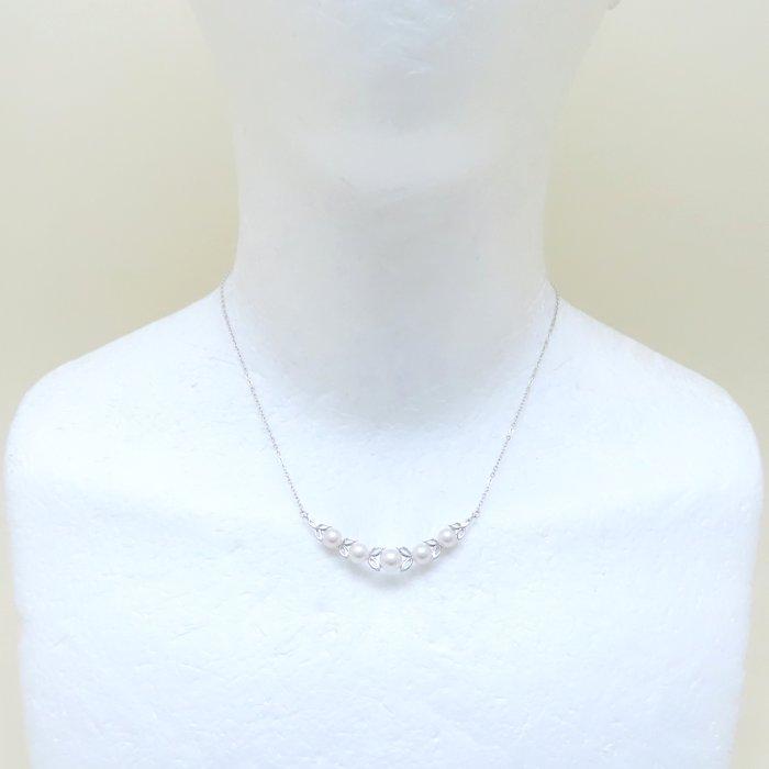 ホワイト パール ネックレス silver 真珠 アコヤ タサキ ミキモト MIKIMOTO ミキモト パール ネックレス アコヤ真珠5.3〜6.1ミリ PP