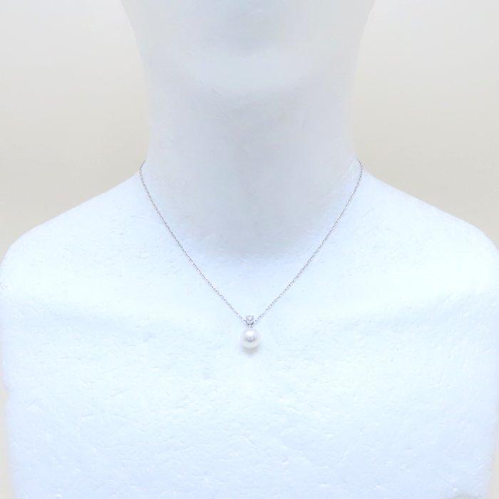 MIKIMOTO（ミキモト） パール ネックレス 真珠8.4ミリ 1Pダイヤモンド