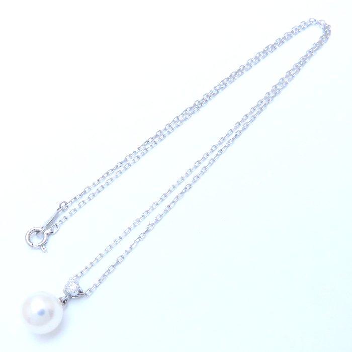MIKIMOTO（ミキモト） パール ネックレス 真珠8.4ミリ 1Pダイヤモンド