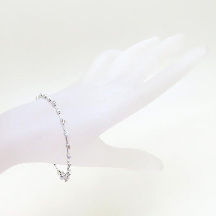 ライン LINE ダイヤモンド ブレスレット ダイヤモンド1.25ct K18WG 