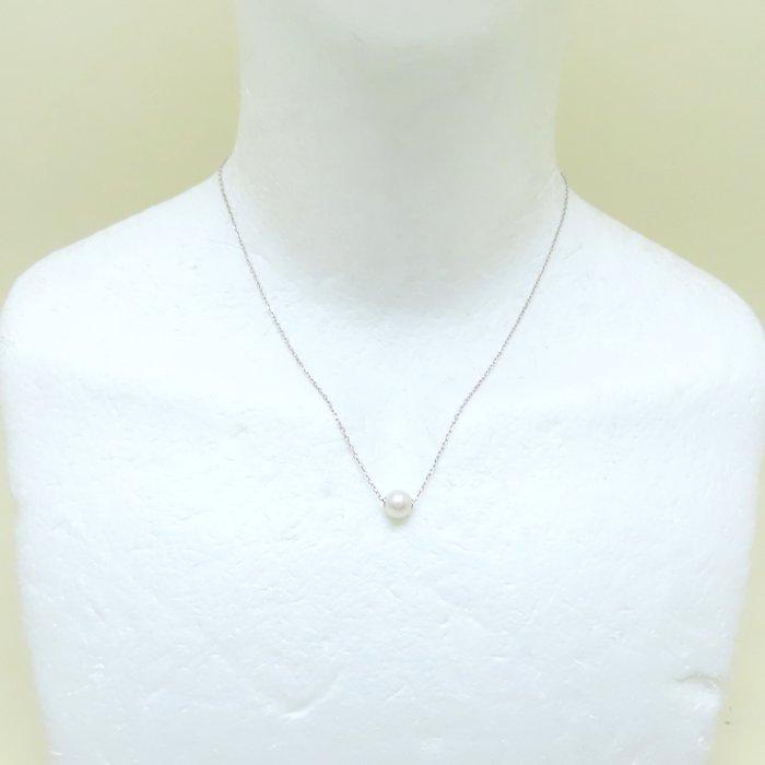 MIKIMOTO（ミキモト） パール ネックレス 真珠7.3ミリ K18WG ホワイト