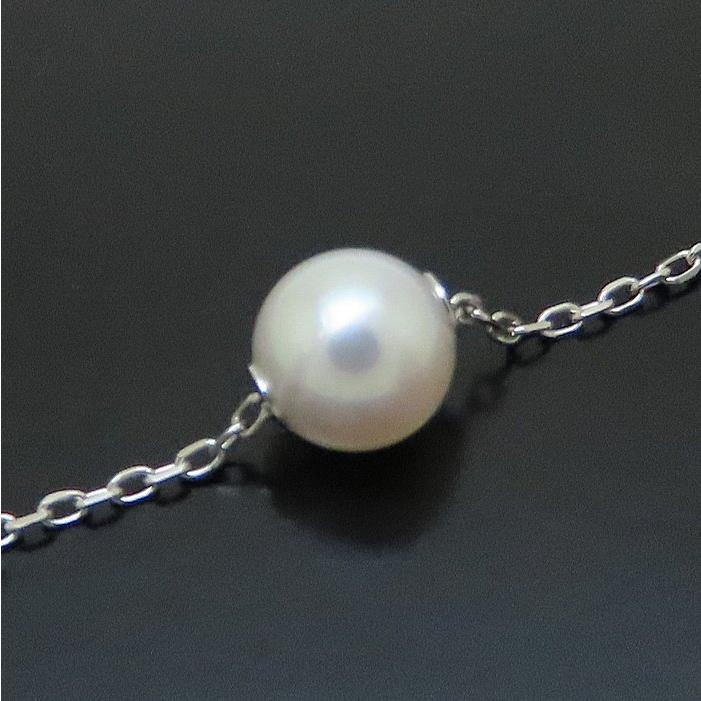 MIKIMOTO（ミキモト） パール ネックレス 真珠7.3ミリ K18WG ホワイト