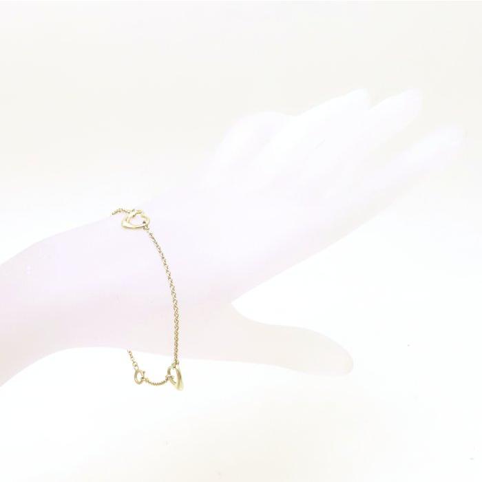 TIFFANY&Co.（ティファニー） オープンハート ブレスレット 3P K18YG