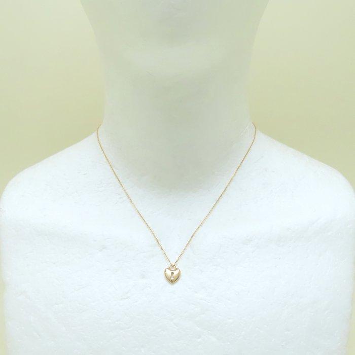 美品 ティファニー ハートロック ローズゴールド ネックレス k18 TIFFANY&Co.（ティファニー） ハートロック ネックレス 750PG ピンク