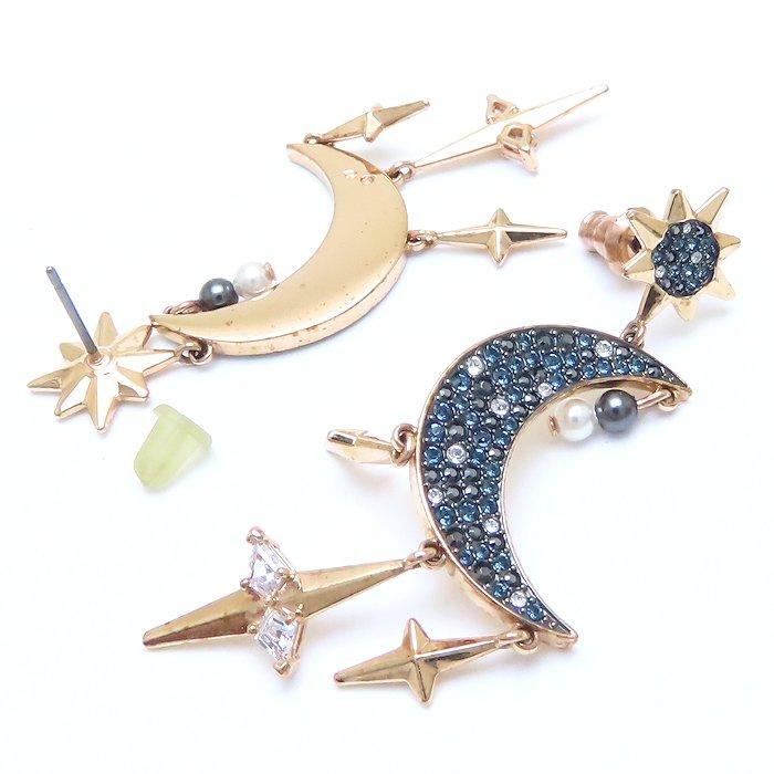 SWAROVSKI（スワロフスキー） 三日月モチーフ ピアス クリスタル GP
