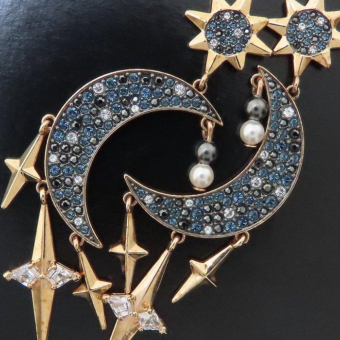 SWAROVSKI（スワロフスキー） 三日月モチーフ ピアス クリスタル GP