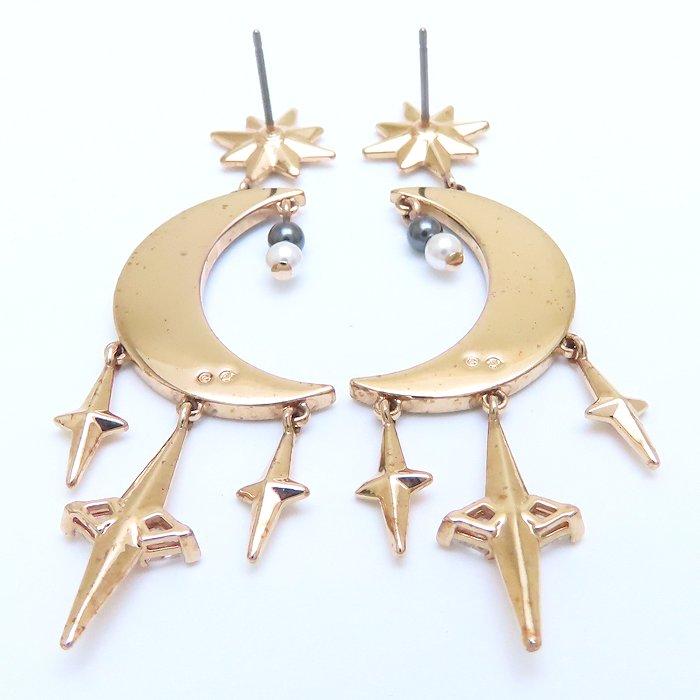 SWAROVSKI（スワロフスキー） 三日月モチーフ ピアス クリスタル GP