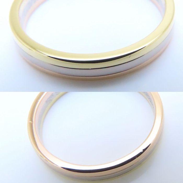 Cartier　カルティエ　K18スリーカラーウエディングリング 58号750 Cartier（カルティエ） ヴァンドーム ルイ ウェディング リング 3.5mm