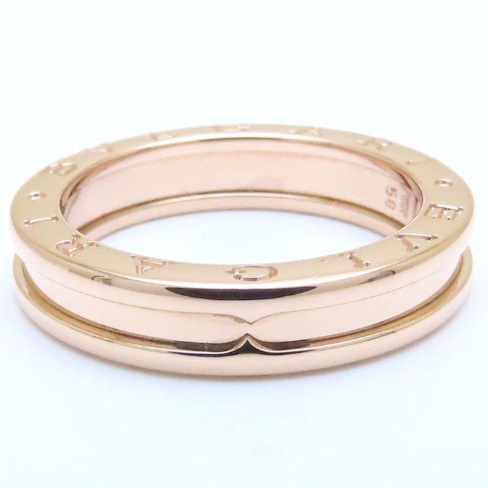 BVLGARI ブルガリ ビーゼロワン リング 指輪 XS 1バンド #58 17.5号 K18PG ピンクゴールド メンズ/294447【中古】【BJ】 BVLGARI（ブルガリ） ビーゼロワン リング 指輪 XS 1バンド #58 17.5号