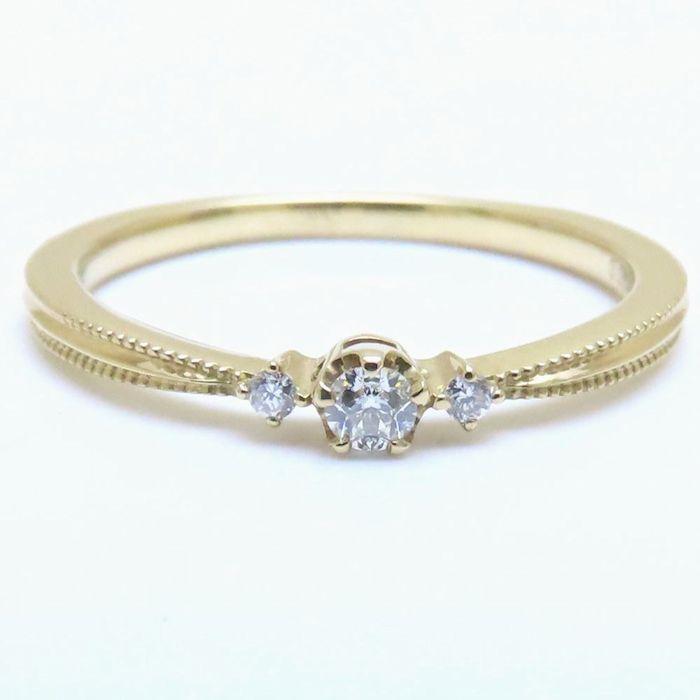 festaria フェスタリア ダイヤモンド リング Wish upon a star ダイヤモンド0.054ct/0.01ct 13号 K18YG レディース/294455【中古】の画像