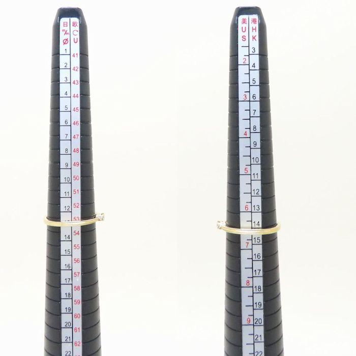 festaria フェスタリア ダイヤモンド リング Wish upon a star ダイヤモンド0.054ct/0.01ct 13号 K18YG レディース/294455【中古】の画像