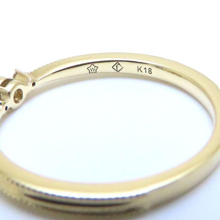 festaria フェスタリア ダイヤモンド リング Wish upon a star ダイヤモンド0.054ct/0.01ct 13号 K18YG レディース/294455【中古】の画像