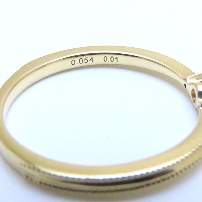 festaria フェスタリア ダイヤモンド リング Wish upon a star ダイヤモンド0.054ct/0.01ct 13号 K18YG レディース/294455【中古】の画像