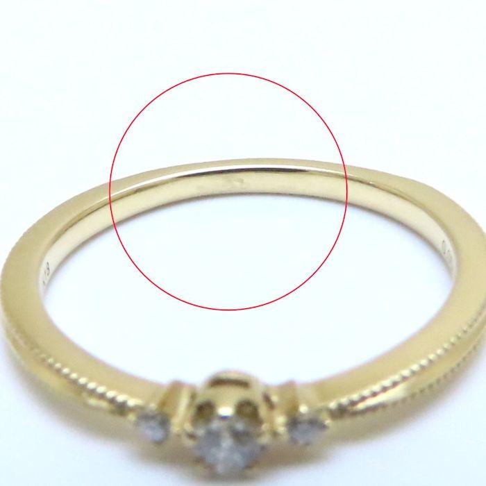 festaria フェスタリア ダイヤモンド リング Wish upon a star ダイヤモンド0.054ct/0.01ct 13号 K18YG レディース/294455【中古】の画像