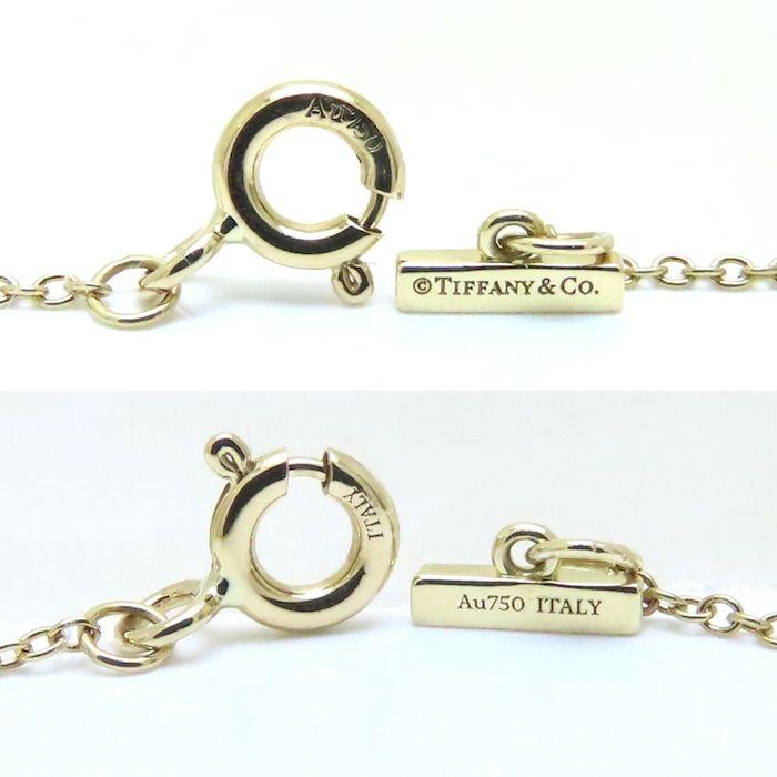 TIFFANY&Co. ティファニーＴサークル オニキス ダイヤモンド ネックレス K18YG イエローゴールド レディース/294456【中古】