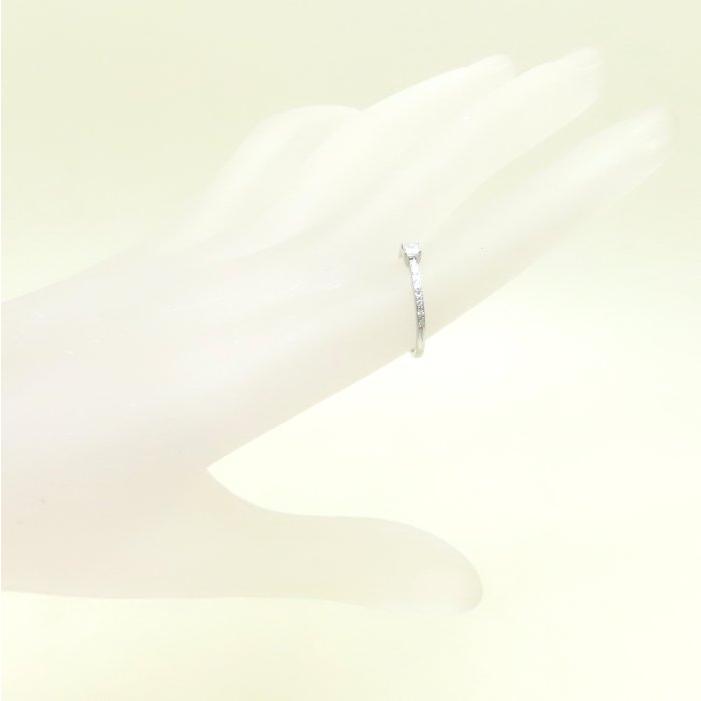 美品VENDOMEAOYAMA ダイヤモンドリングpt950 ダイヤ0.16 VENDOME AOYAMA（ヴァンドーム青山） ダイヤモンド リング 指輪