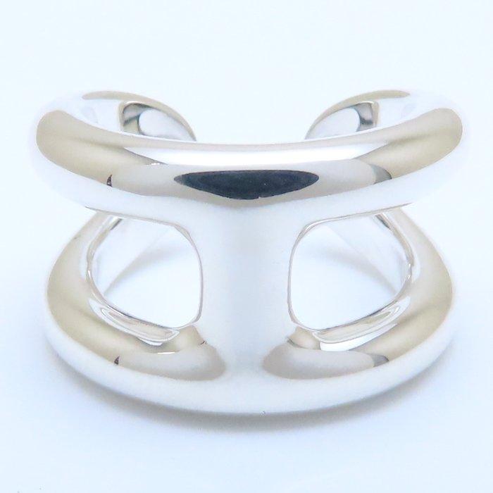 HERMES エルメス オスモズ リング 指輪 PM #52 12号 H102539B シルバー