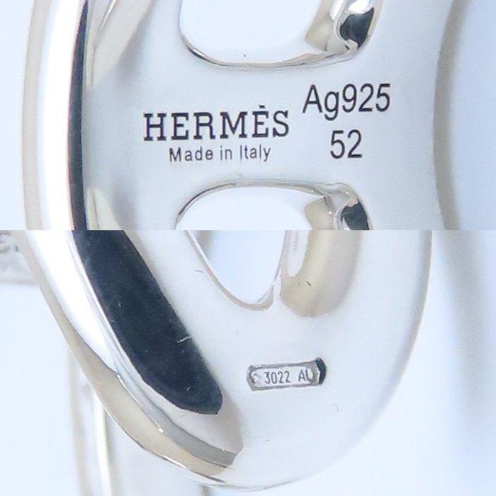 HERMES エルメス オスモズ リング 指輪 PM #52 12号 H102539B シルバー