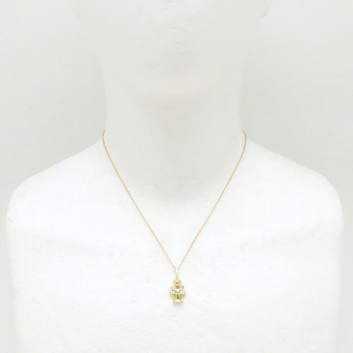 MIKIMOTO ミキモト パフュームモチーフ ネックレス ダイヤモンド0.02ct 香水瓶 K18YG イエローゴールド レディース/294539【中古】_1