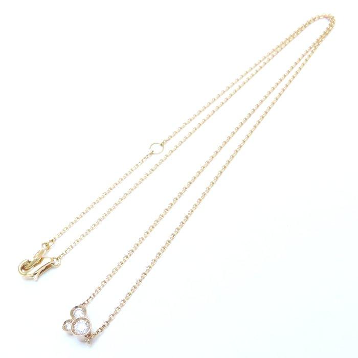 Ponte Vecchio ポンテヴェキオ ダイヤモンド ネックレス ダイヤモンド0.15ct K18PG ピンクゴールド レディース/294548【中古】