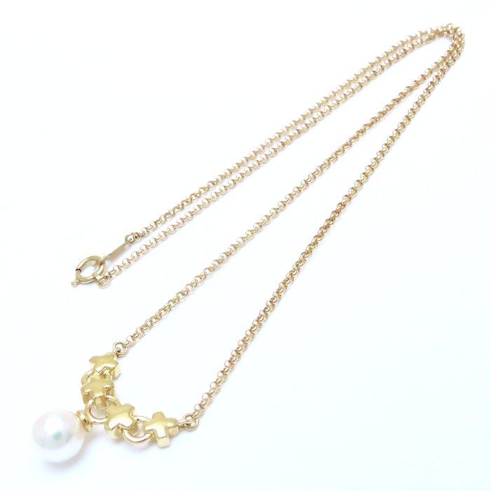 MIKIMOTO ミキモト パール ネックレス 真珠7.4ミリ K18YG イエローゴールド レディース/294562【中古】_2