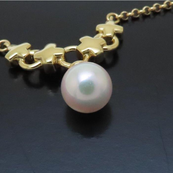 MIKIMOTO ミキモト パール ネックレス 真珠7.4ミリ K18YG イエローゴールド レディース/294562【中古】_4