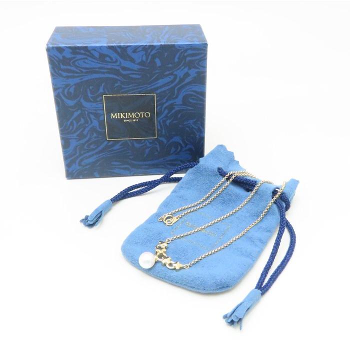 MIKIMOTO ミキモト パール ネックレス 真珠7.4ミリ K18YG イエローゴールド レディース/294562【中古】_6